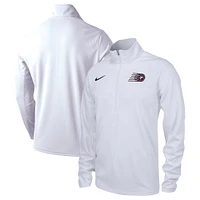 Veste unisexe Nike Toronto Tempo Performance à fermeture éclair quart de tour blanche