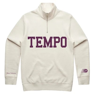 Unisex Peace Collective Cream Toronto Tempo Quarter-Zip Pullover Sweatshirt