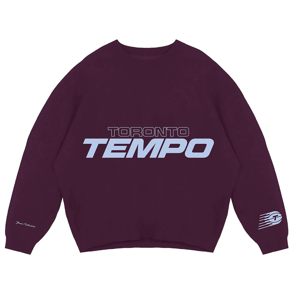 Pull unisexe en tricot Toronto Tempo Peace Collective Wine