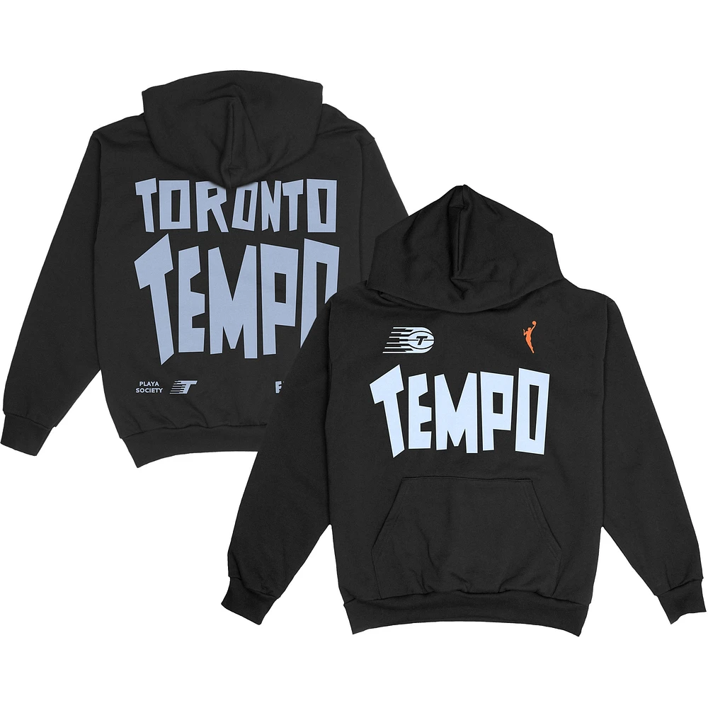 Unisex Playa Society  Black Toronto Tempo Team Pullover Hoodie