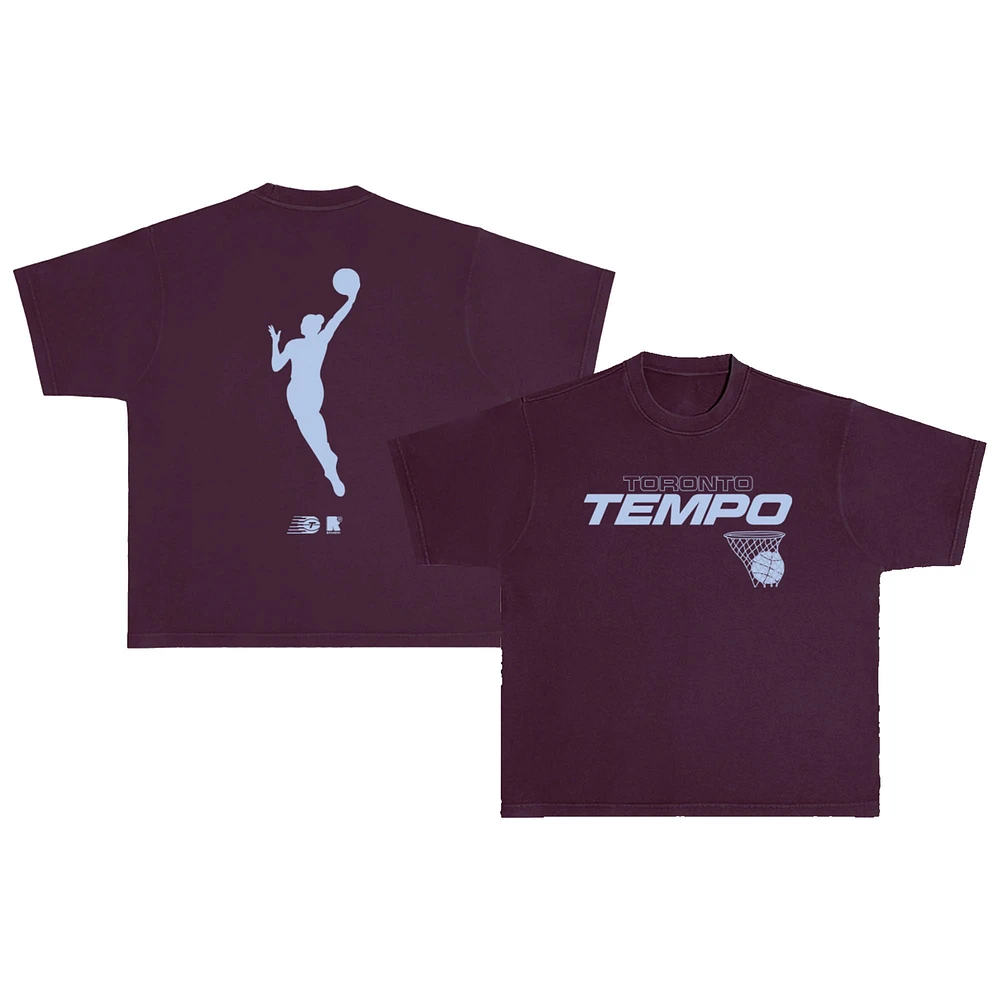 T-shirt unisexe round21 bordeaux Toronto Tempo Swish