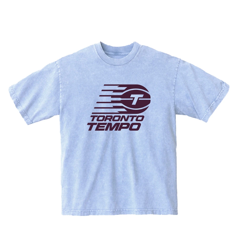 Unisex round21 Light Blue Toronto Tempo Hoops T-Shirt