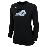 Women's Nike Black Toronto Tempo Long Sleeve T-Shirt