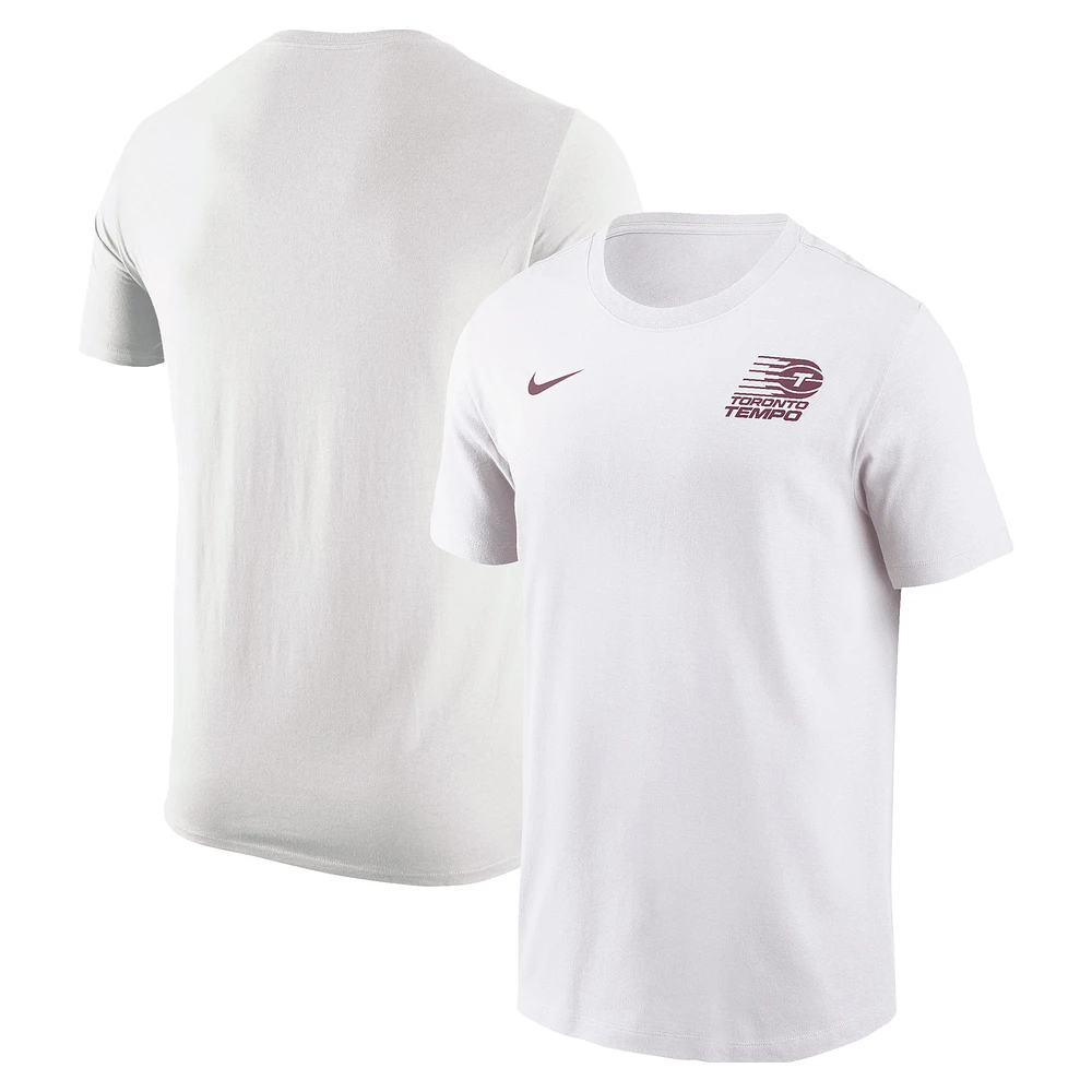 T-shirt Nike blanc avec logo Toronto Tempo pour femme