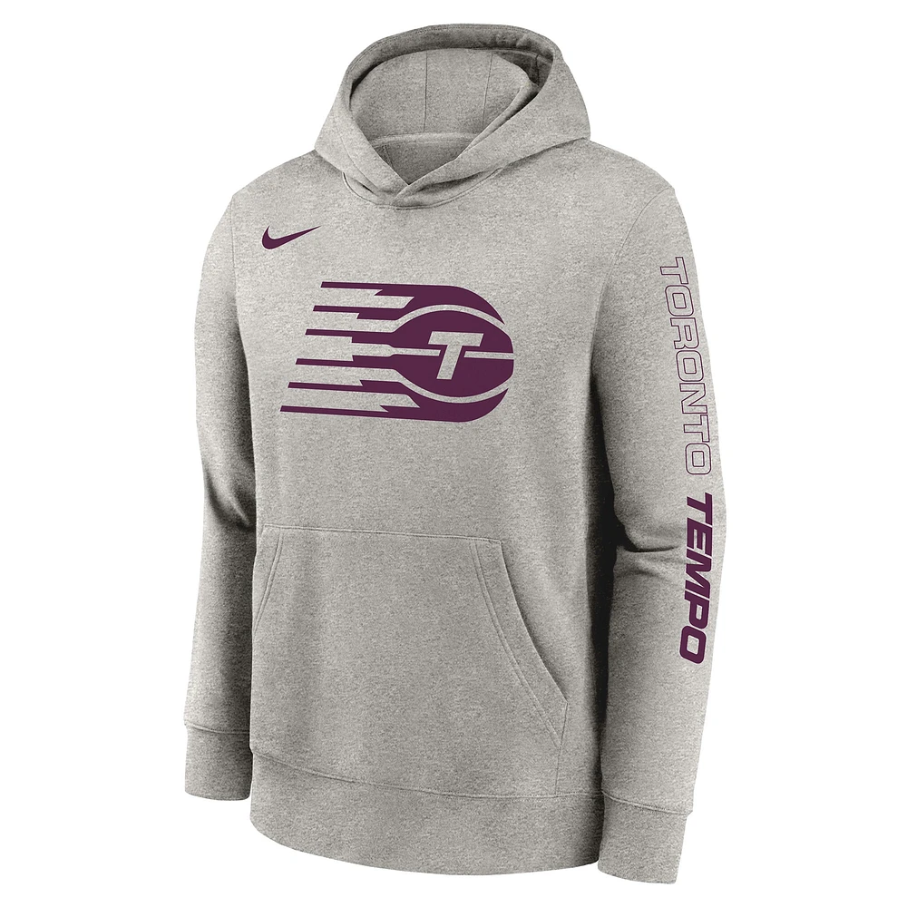 Youth Nike Heather Gray Toronto Tempo Pullover Hoodie