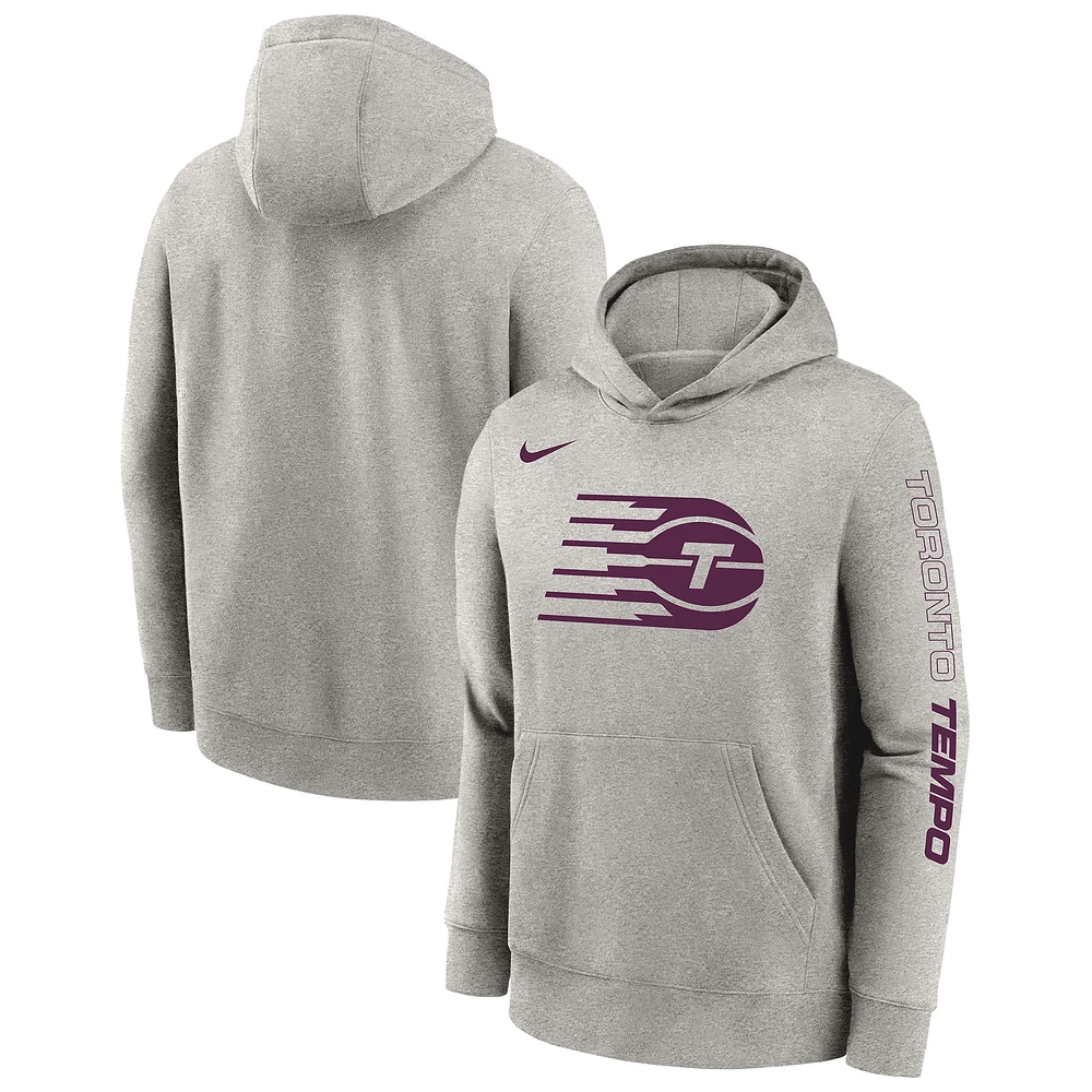 Youth Nike Heather Gray Toronto Tempo Pullover Hoodie