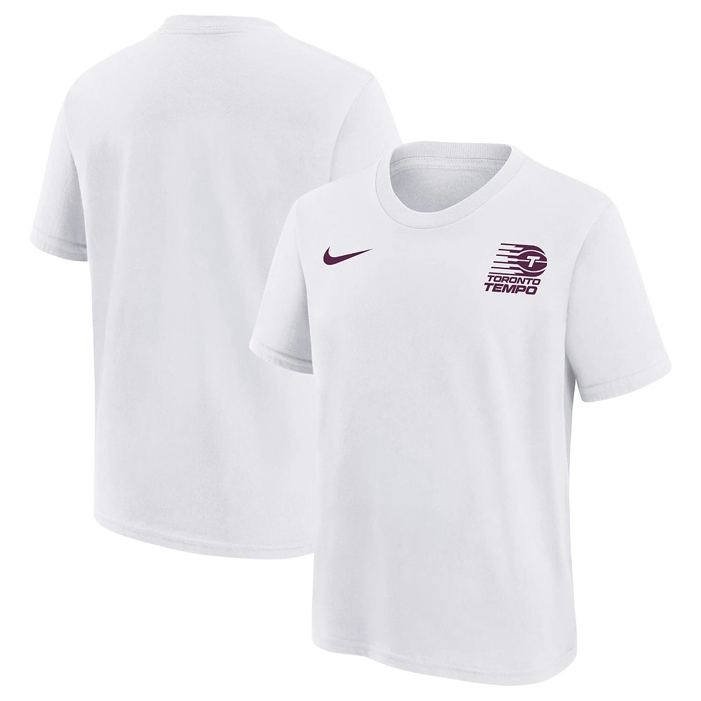 T-shirt Nike Toronto Tempo blanc pour jeunes