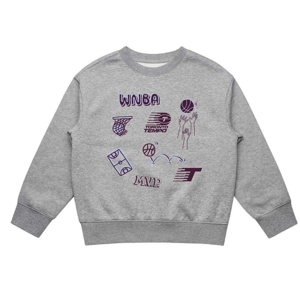 Youth round21 Gray Toronto Tempo  Pullover Sweatshirt