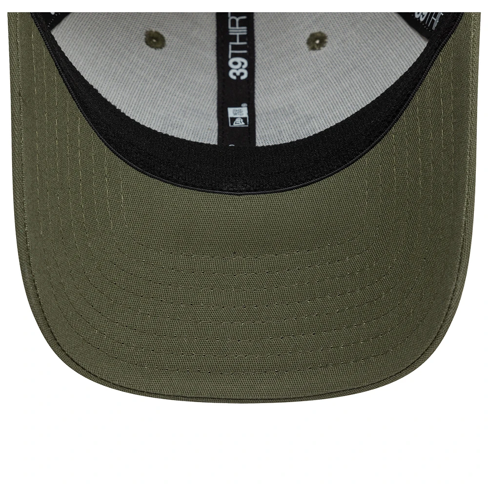 Men's New Era Tan Tottenham Hotspur Contrast Visor Fitted 39THIRTY Hat