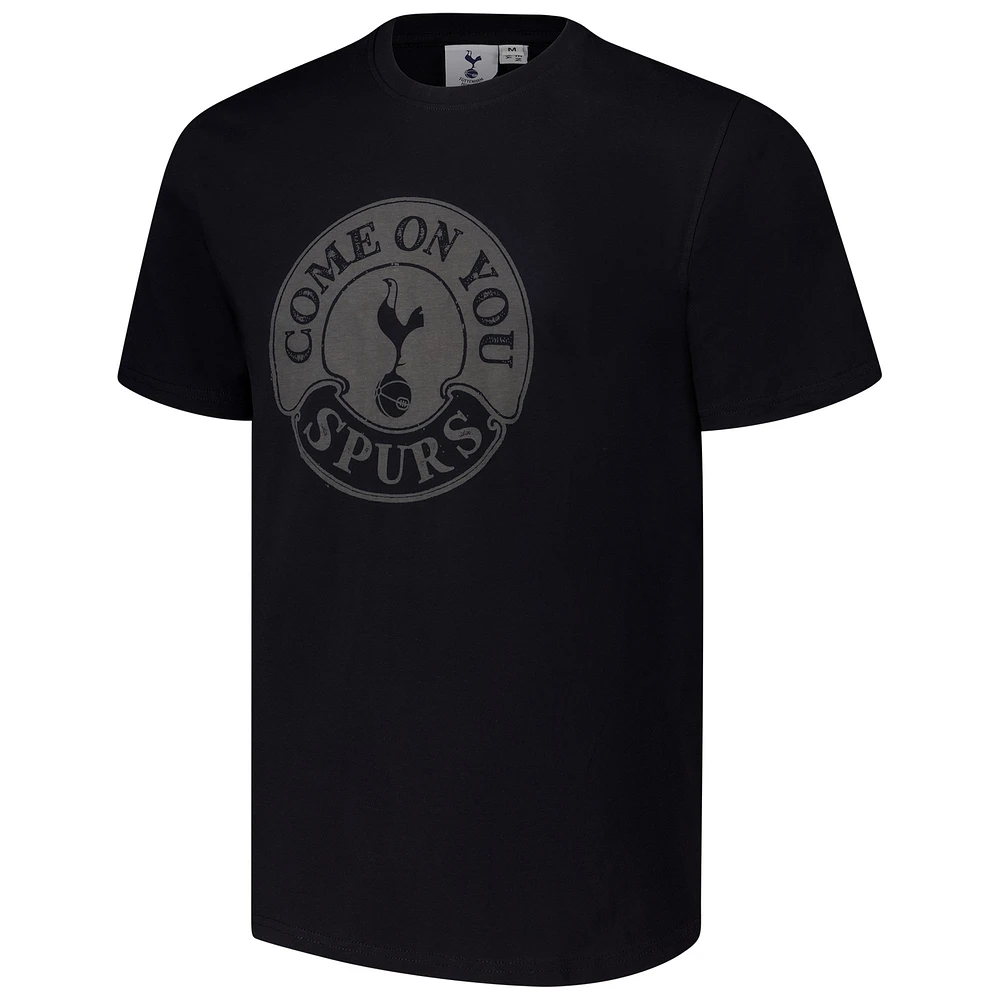 T-shirt noir avec logo Tottenham Hotspur pour homme