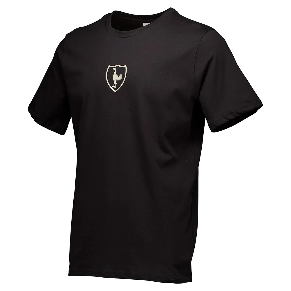 T-shirt rétro Tottenham Hotspur noir pour homme