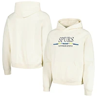 Sweat à capuche oversize rayures Team Tottenham Hotspur crème pour homme