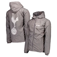 Veste coupe-vent zippée à capuche pour homme, gris, Tottenham Hotspur Home Match
