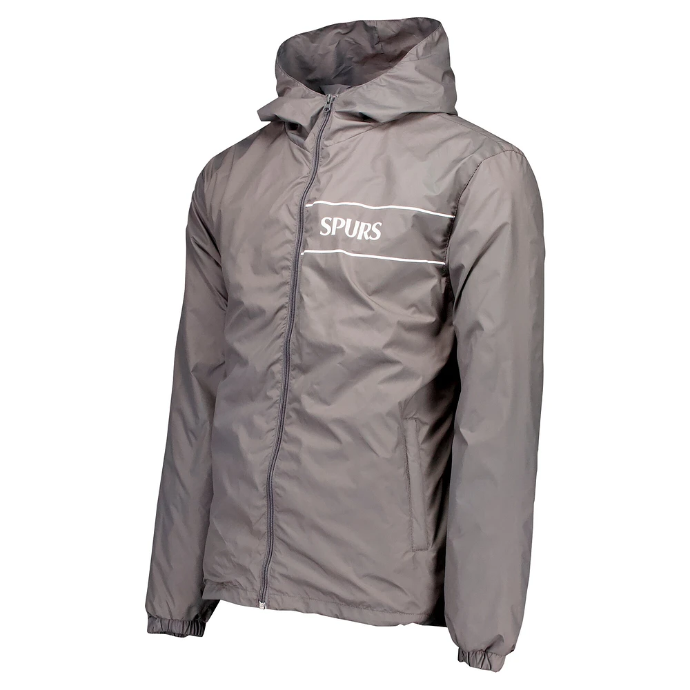 Veste coupe-vent zippée à capuche pour homme, gris, Tottenham Hotspur Home Match