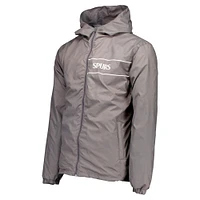 Veste coupe-vent zippée à capuche pour homme, gris, Tottenham Hotspur Home Match