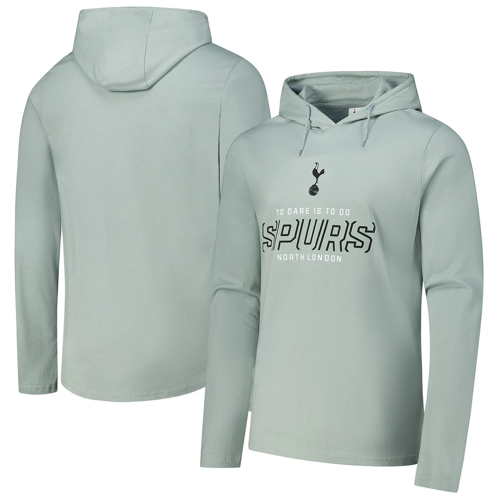 Men's Green Tottenham Hotspur Wordmark Long Sleeve  Hoodie T-Shirt