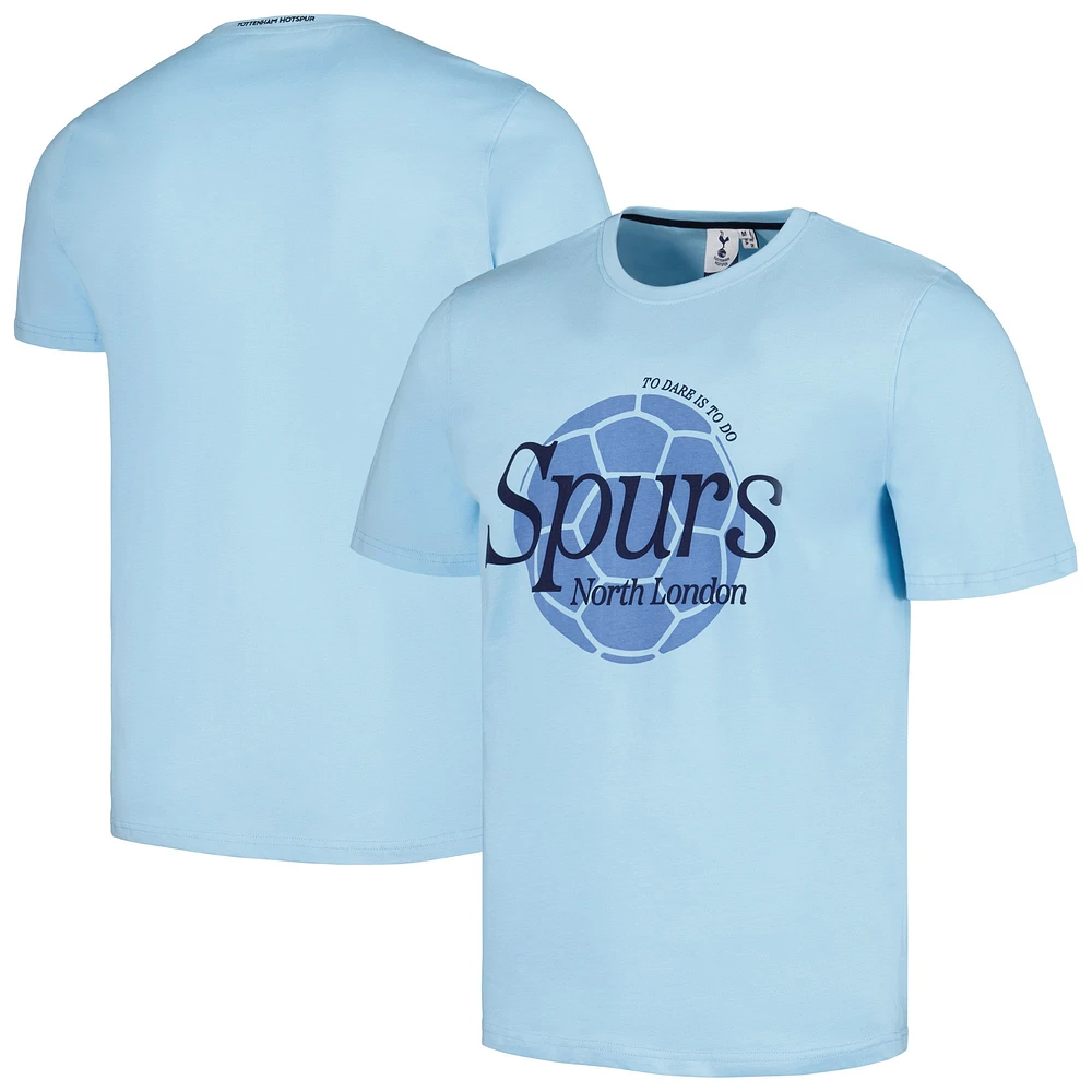 Men's Light Blue Tottenham Hotspur Established Relaxed Fit T-Shirt