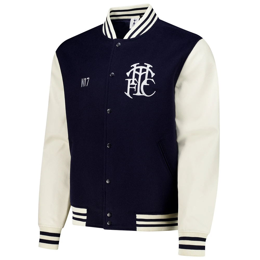 Veste de supporter universitaire Tottenham Hotspur bleu marine pour homme