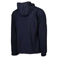 Veste à capuche trois épaisseurs entièrement zippée Tottenham Hotspur pour homme bleu marine