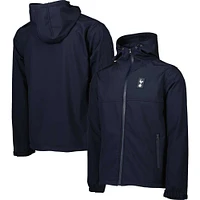 Veste à capuche trois épaisseurs entièrement zippée Tottenham Hotspur pour homme bleu marine