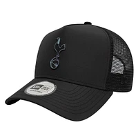 Men's New Era Black Tottenham Hotspur Iridescent Trucker Adjustable Hat