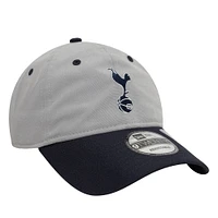 Men's New Era  Gray Tottenham Hotspur Contrast Visor 9TWENTY Adjustable Hat