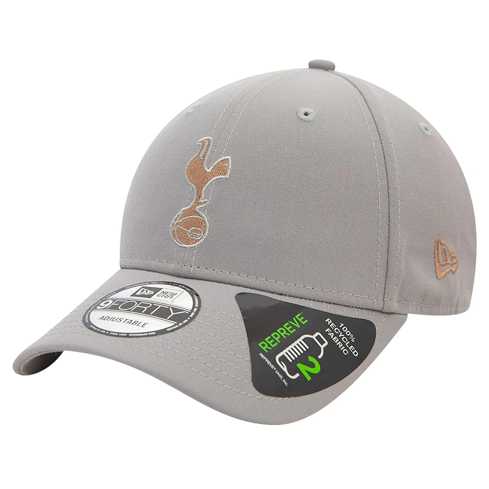 Casquette ajustable Tottenham Hotspur Seasonal 9FORTY de New Era pour homme, grise