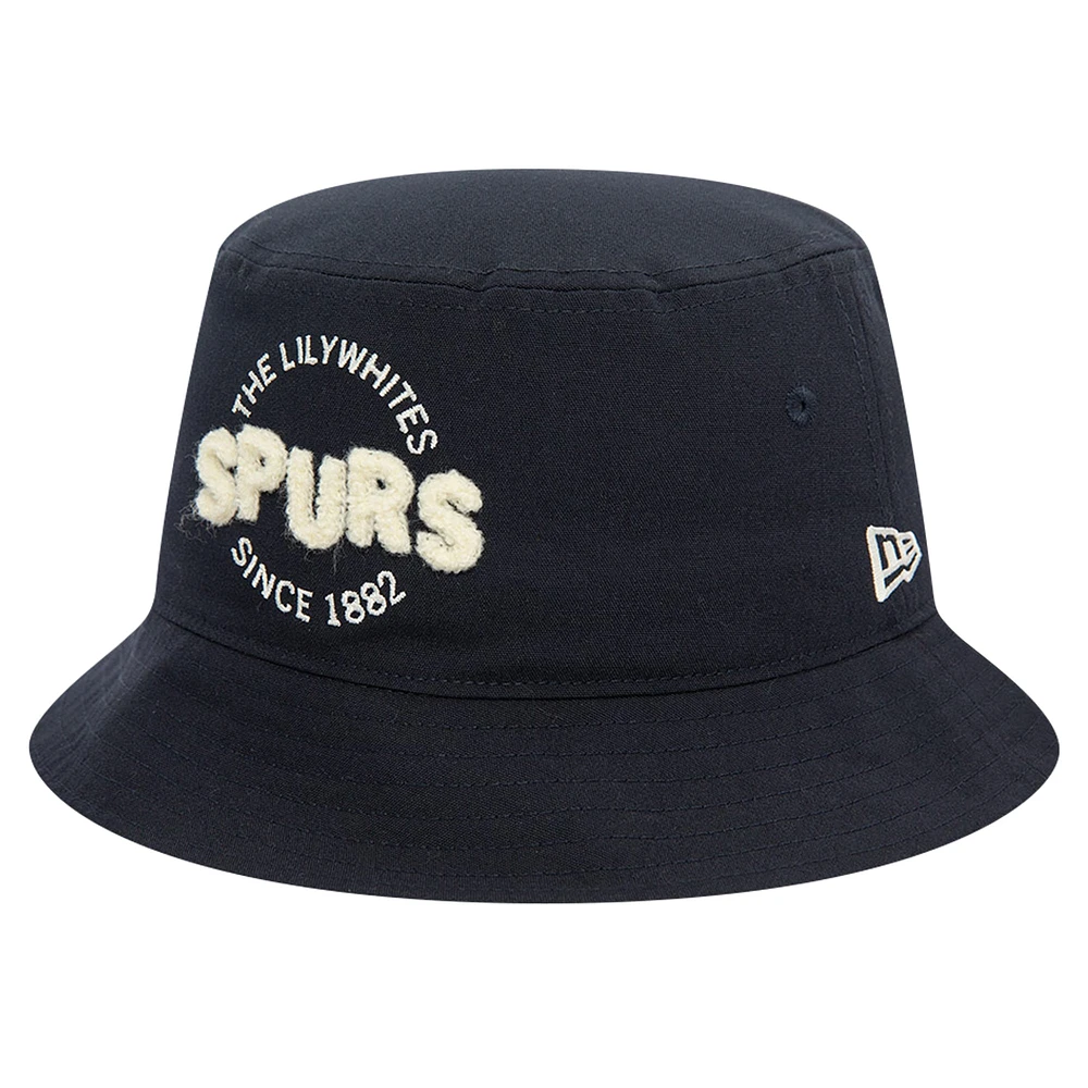 Men's New Era Navy Tottenham Hotspur Boucle Bucket Hat