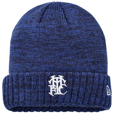 Bonnet en tricot à revers avec logo Tottenham Hotspur Heritage pour homme New Era bleu marine