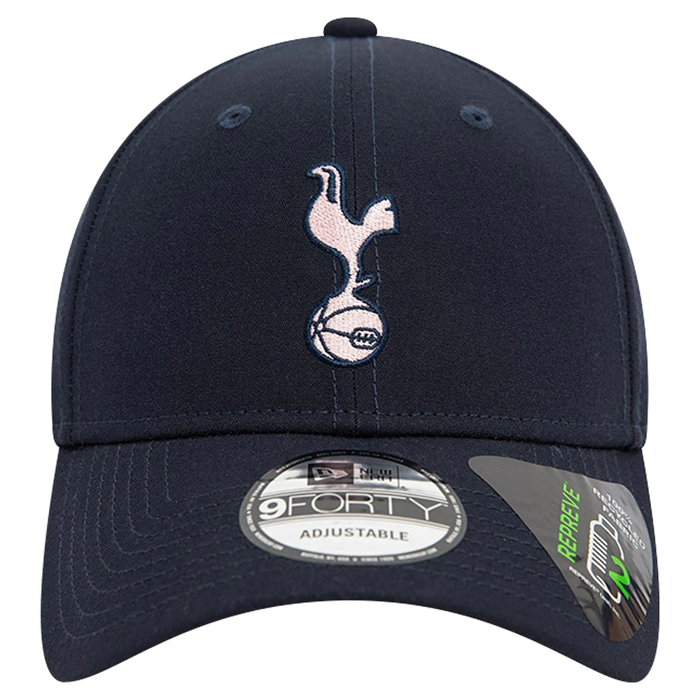 Men's New Era Navy Tottenham Hotspur Repreve 9FORTY Adjustable Hat