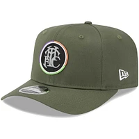 Casquette réglable 9FIFTY Tottenham Hotspur Flock New Era Olive pour homme