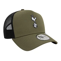 Men's New Era Olive Tottenham Hotspur Trucker Adjustable Hat