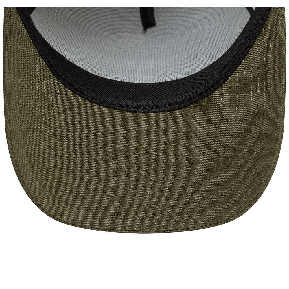 Men's New Era Olive Tottenham Hotspur Trucker Adjustable Hat