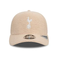 Casquette ajustable à boutons-pression extensibles New Era pour hommes, beige, Tottenham Hotspur Fleece 9FIFTY