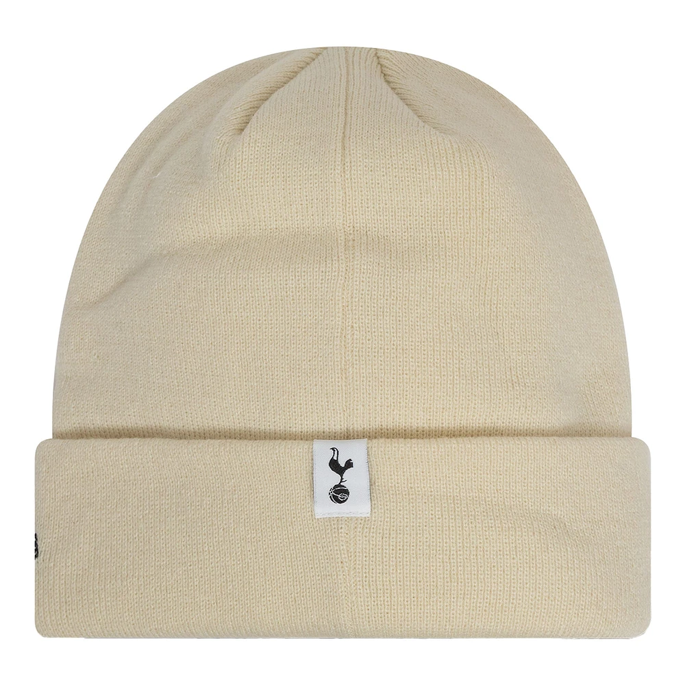 Men's New Era  Tan Tottenham Hotspur Rainbow Wordmark Cuffed Knit Hat