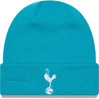 Bonnet en tricot à revers New Era turquoise Tottenham Hotspur pour homme