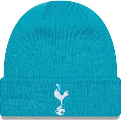 Bonnet en tricot à revers New Era turquoise Tottenham Hotspur pour homme
