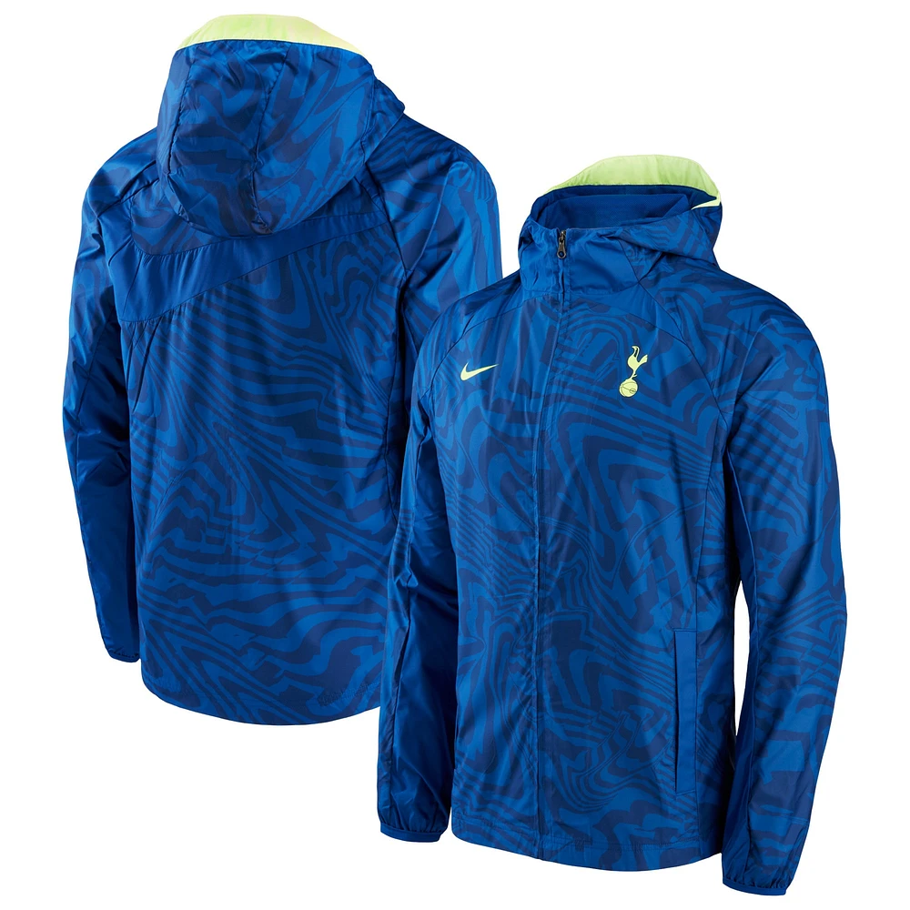 Men's Nike Blue Tottenham Hotspur AWF Performance Raglan Full-Zip Jacket
