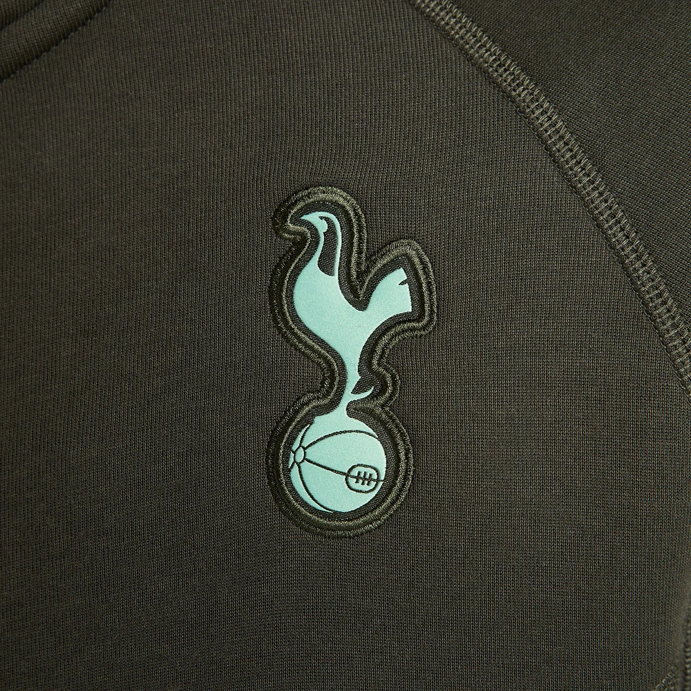 Veste à capuche zippée Nike Tottenham Hotspur Third Tech Fleece Windrunner pour homme, vert foncé