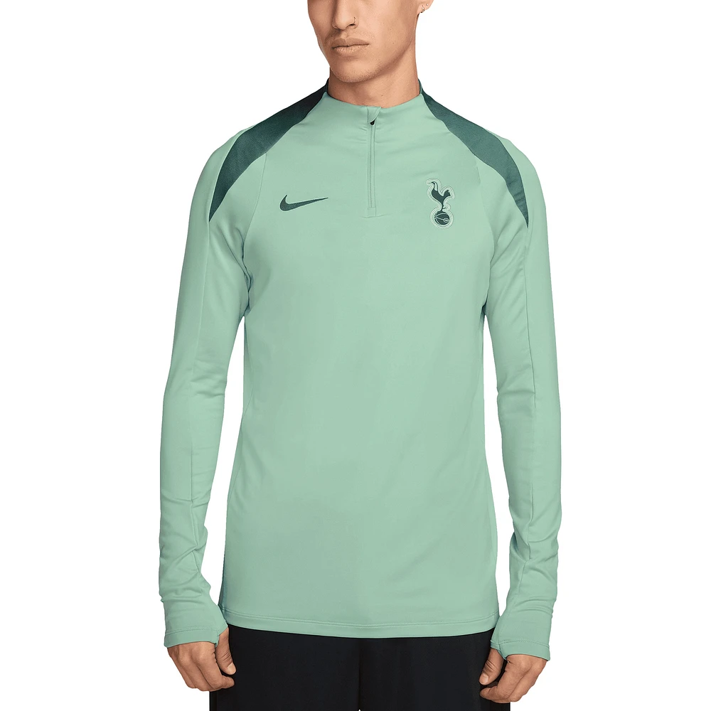 Haut à enfiler quart de zip Nike pour homme Tottenham Hotspur 2024/25 Third Strike Drill Performance vert