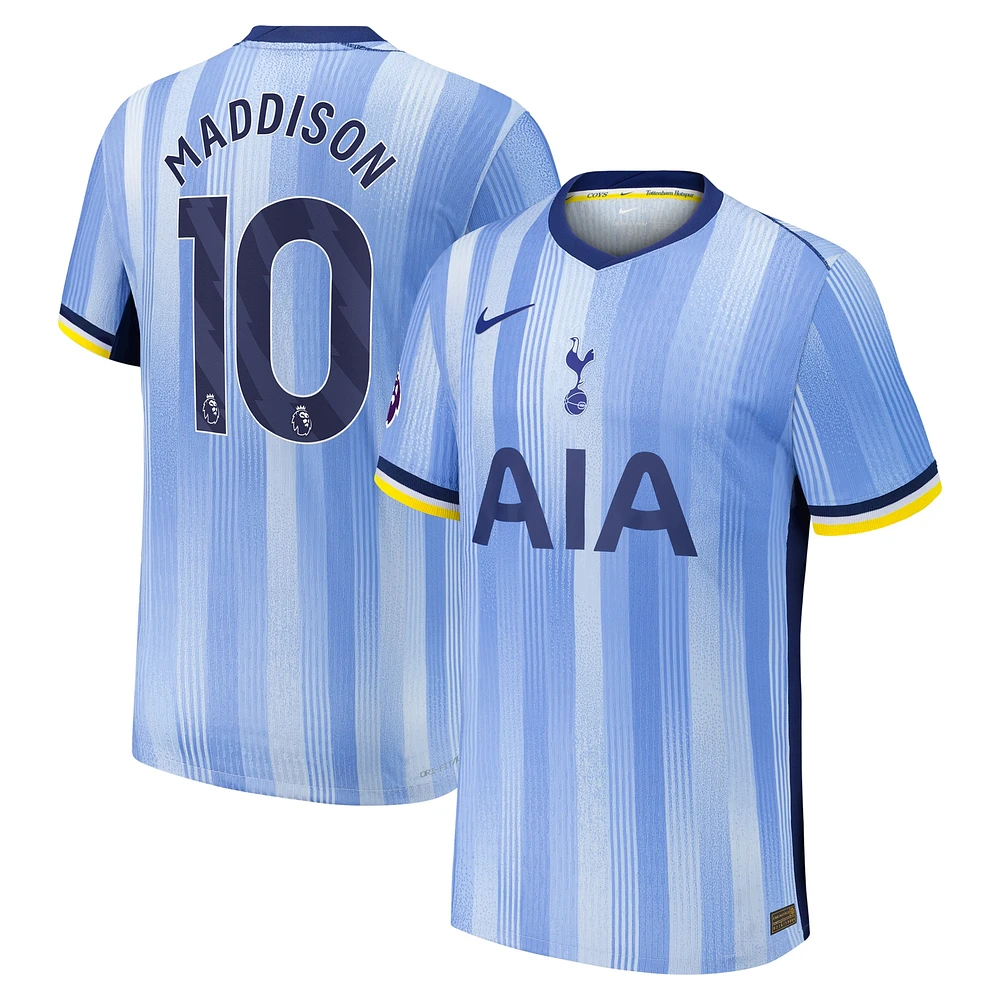 Maillot de joueur authentique Nike James Maddison Tottenham Hotspur 2024/25 extérieur pour homme - Bleu