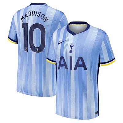 Maillot Nike James Maddison pour homme, réplique de joueur Tottenham Hotspur extérieur 2024/25, bleu