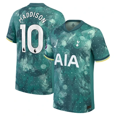 Maillot de joueur authentique Tottenham Hotspur 2024/25 vert James Maddison pour homme Nike