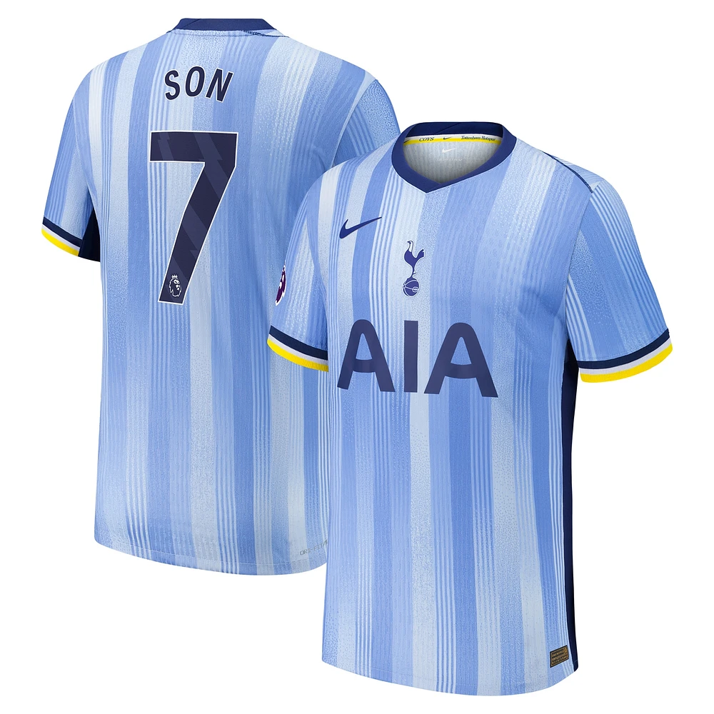 Maillot de joueur authentique Nike Son Heung-Min Tottenham Hotspur 2024/25 extérieur pour homme - Bleu