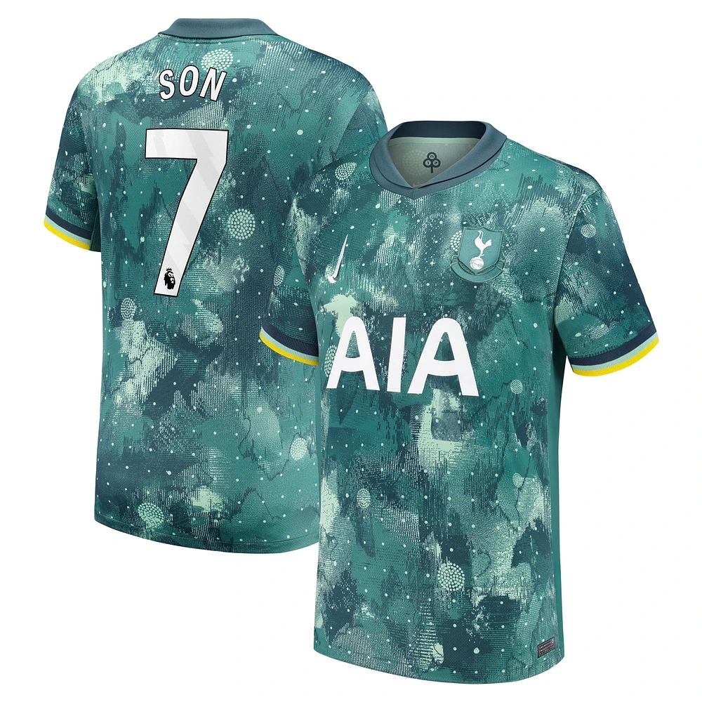 Maillot réplique de joueur Tottenham Hotspur 2024/25 vert Nike Son Heung-Min pour homme