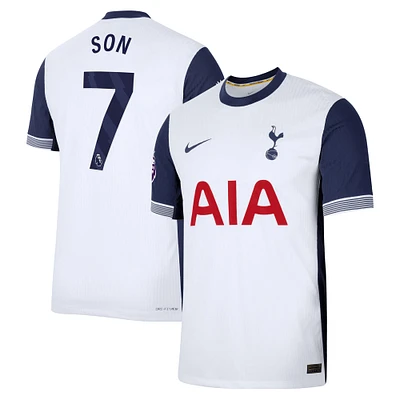 maillot Nike Son Heung-Min pour homme, blanc, Tottenham Hotspur 2024/25, de joueur authentique domicile