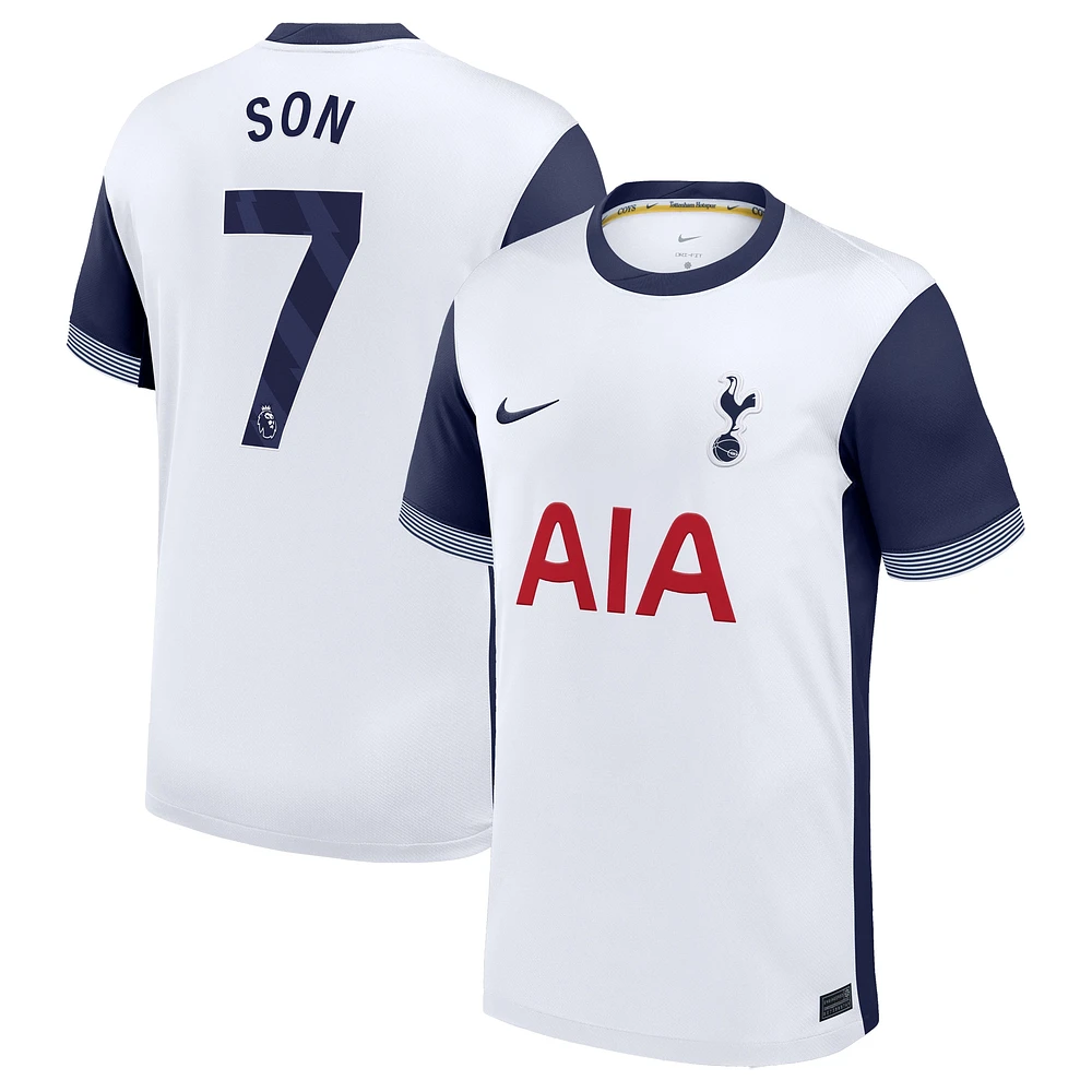 Maillot de joueur réplique domicile Nike Son Heung-Min Tottenham Hotspur 2024/25 blanc pour homme