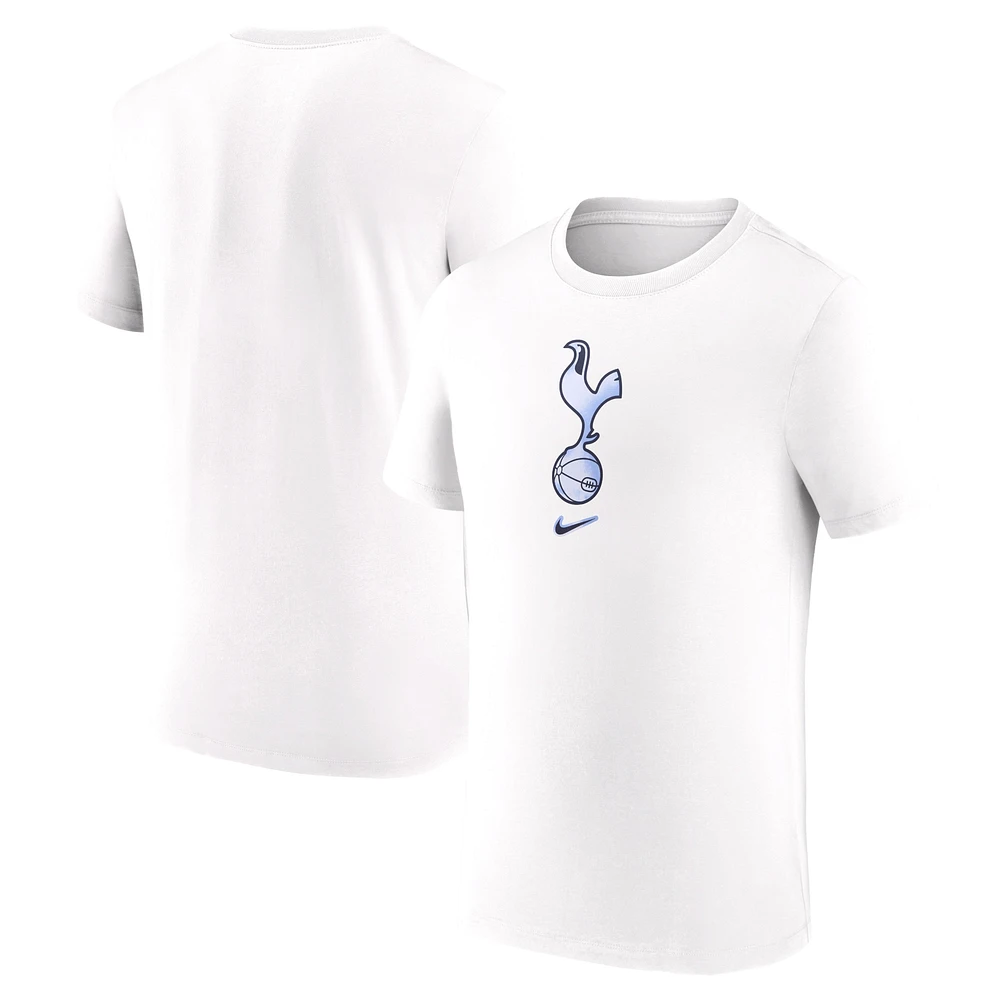 T-shirt Nike blanc Tottenham Hotspur Crest pour homme