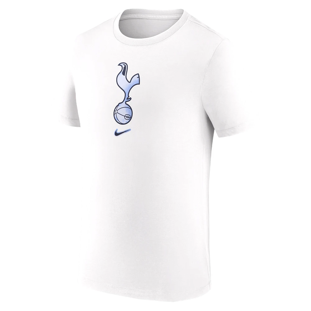 T-shirt Nike blanc Tottenham Hotspur Crest pour homme