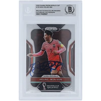 Son Heung-min Korea Republic Autographed 2022 Panini Prizm World Cup #135 Beckett Fanatics Witnessed Authenticated Card